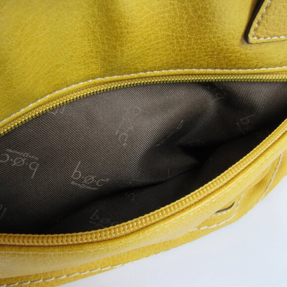 b.o.c. Women's Mustard Yellow Double Handle Shoulder Bag with Tassel & Charm - Picture 9 of 13